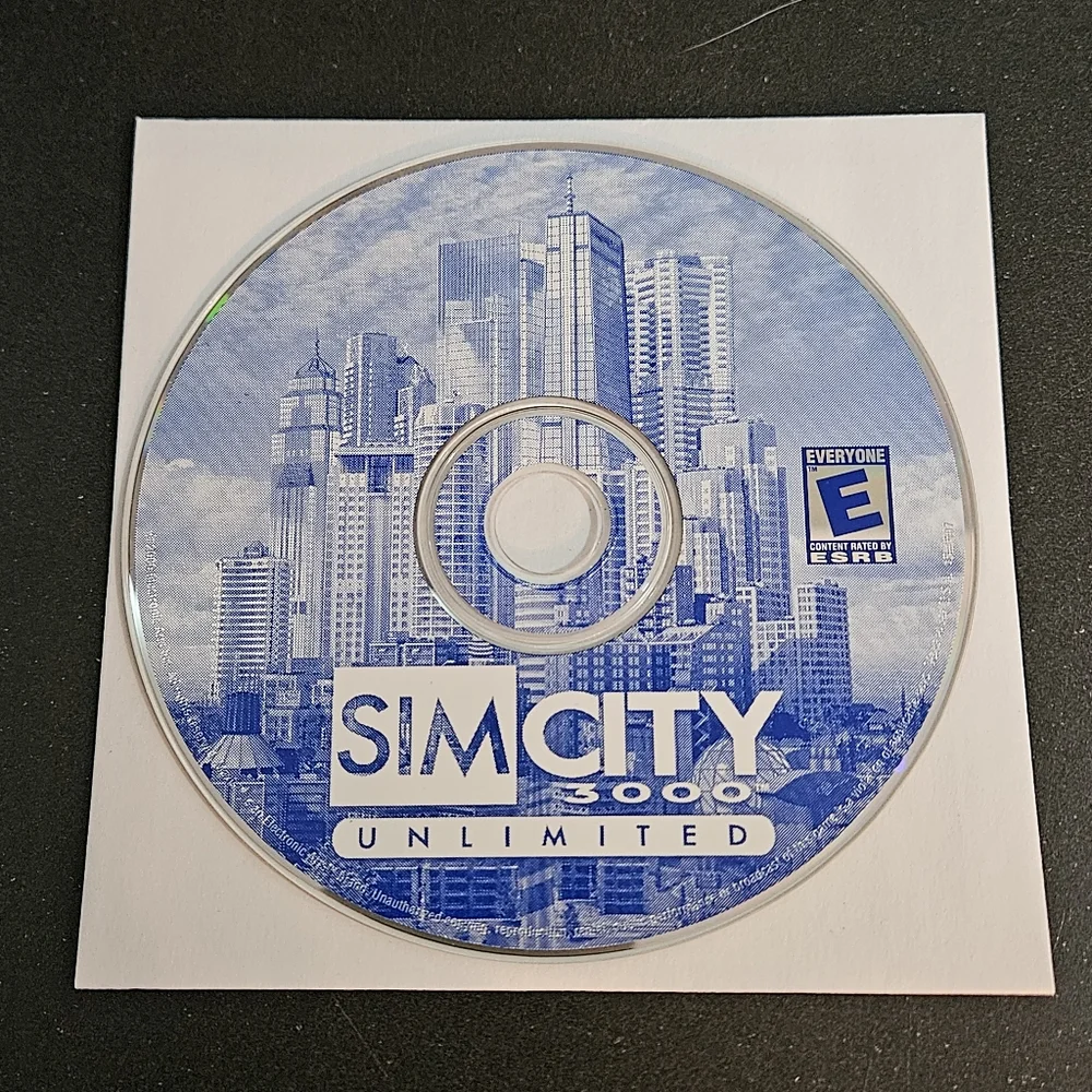 Sim City 2000 PC and Sim City 3000 Unlimited PC Disc Only